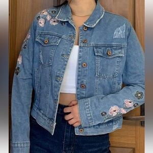 Forever 21 Blue Denim‎ Jacket women size medium